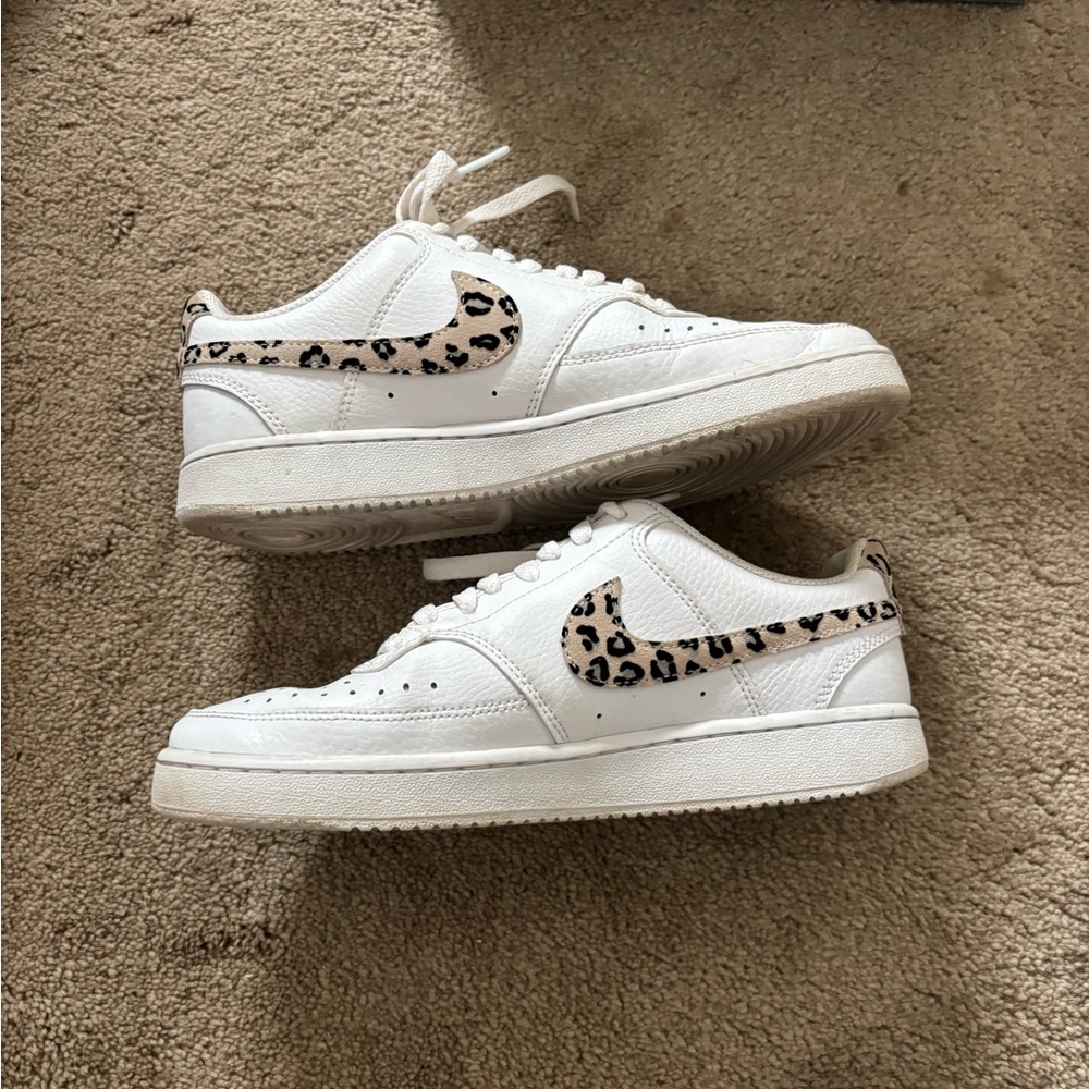 Women’s leopard Nike court vision sneaker